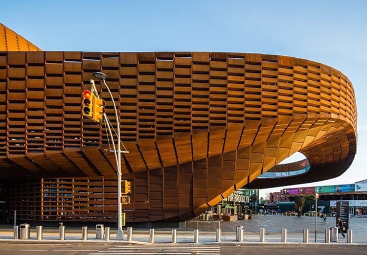 Barclays Center Stadium at Atlantic Yards by <a href="/SHoPArchitects/">SHoP</a> in Brooklyn, New york 2013.

📸 Photograph: ArchExplorer

#architect #civilengineer #building #engineering #skyline #parametric