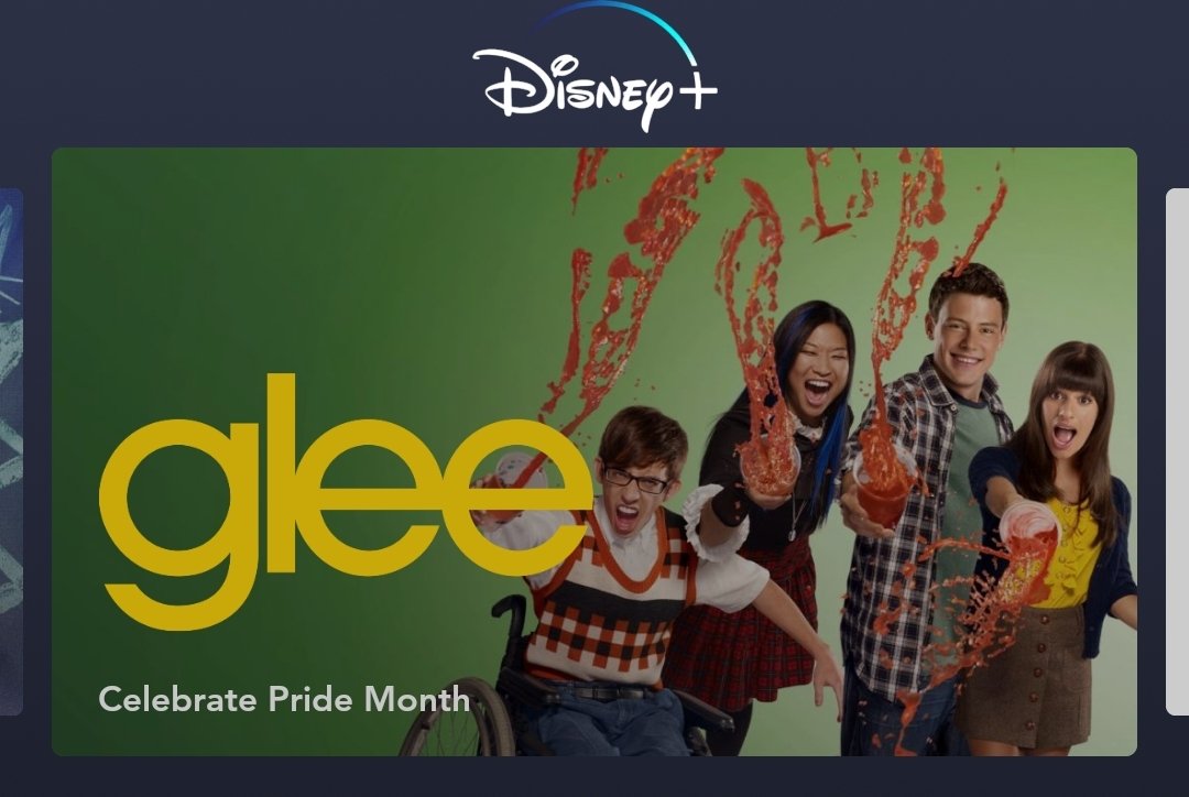 poetsbutdead's tweet photo. disney really said "happy pride month, heres glee" https://t.co/rAR1M4hgkE