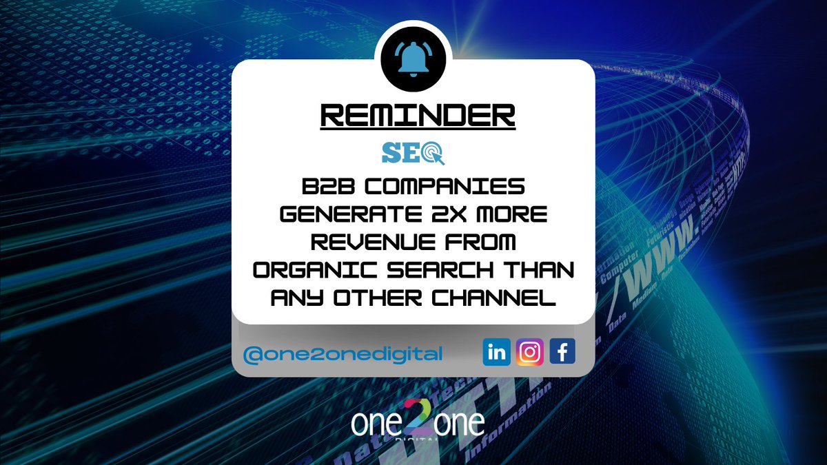 When it comes to SEO it can lead you down a hole where you do not know where to begin, or if it is even ‘worth it’ But that is why we are a results-driven SEO agency 

Click the link below
#seo #Marketing 
one2onedigital.co.uk/get-in-touch/