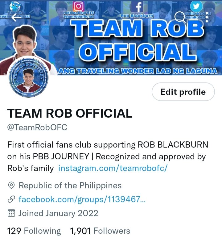 TeamRobOFC's tweet photo. Thank you so much 1,901 followers, deserve niyo ilibreng lahat.😂

#RobBlackburn https://t.co/pD9goqtko9