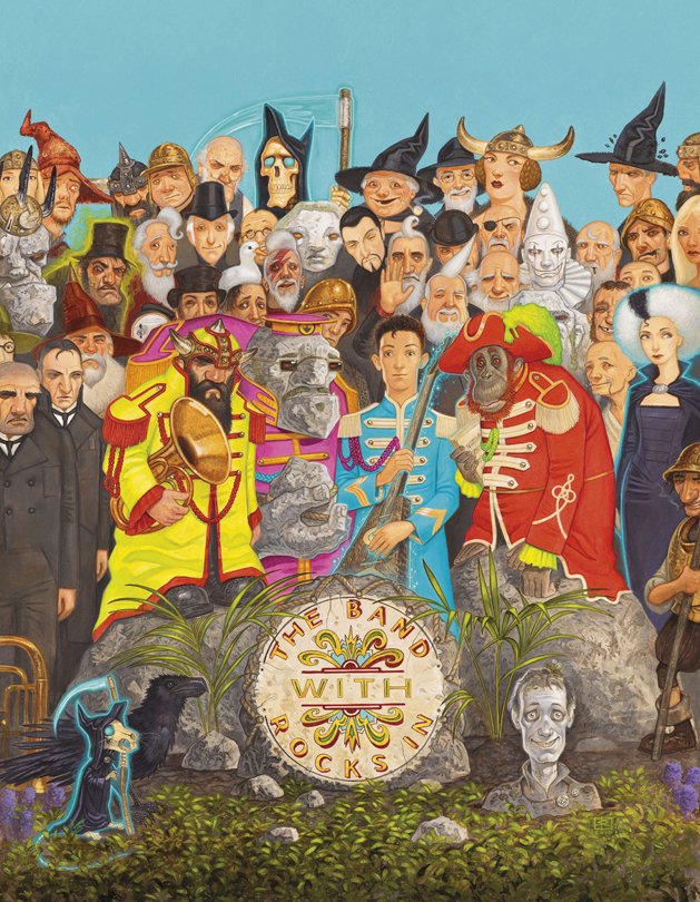 55 years ago The Beatles released Sgt. Pepper's Lonely Hearts Club Band and it became the soundtrack to the summer of love. Here is my Discworld tribute to the iconic album cover by Peter Blake & Jann Haworth. #Discworld #SoulMusic