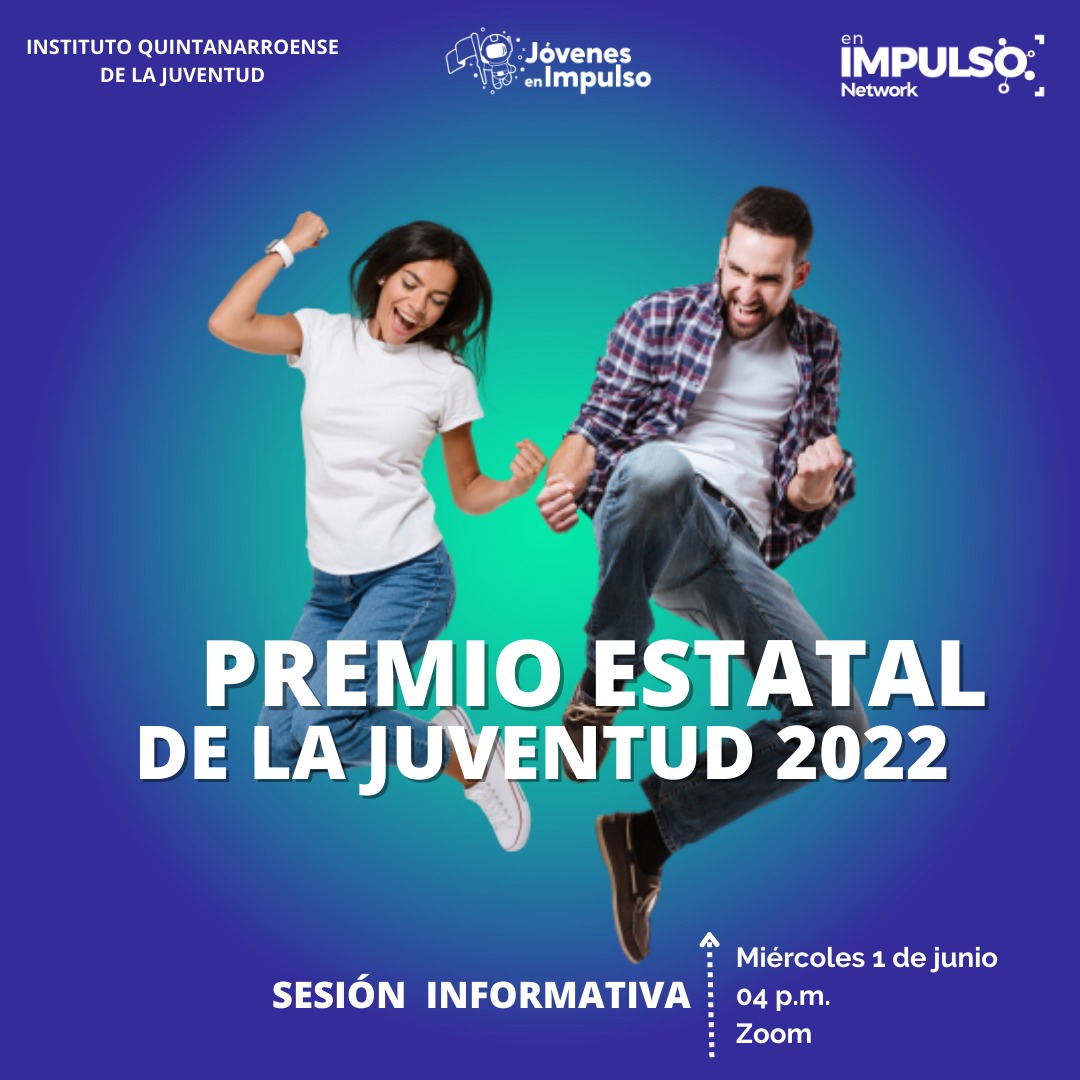 ¡Tu puedes ganar 25,000 pesos y obtener el máximo galardón del Gobierno del Estado!

SESIÓN INFORMATIVA: 
Miércoles 1 junio de 2022 04:00 p. m. (Q. Roo)
Registro: 
us06web.zoom.us/meeting/regist…

En colaboración con @juventud_qroo