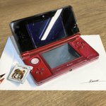 え、これ本物じゃないの!？色鉛筆で3DSを描いてみた。