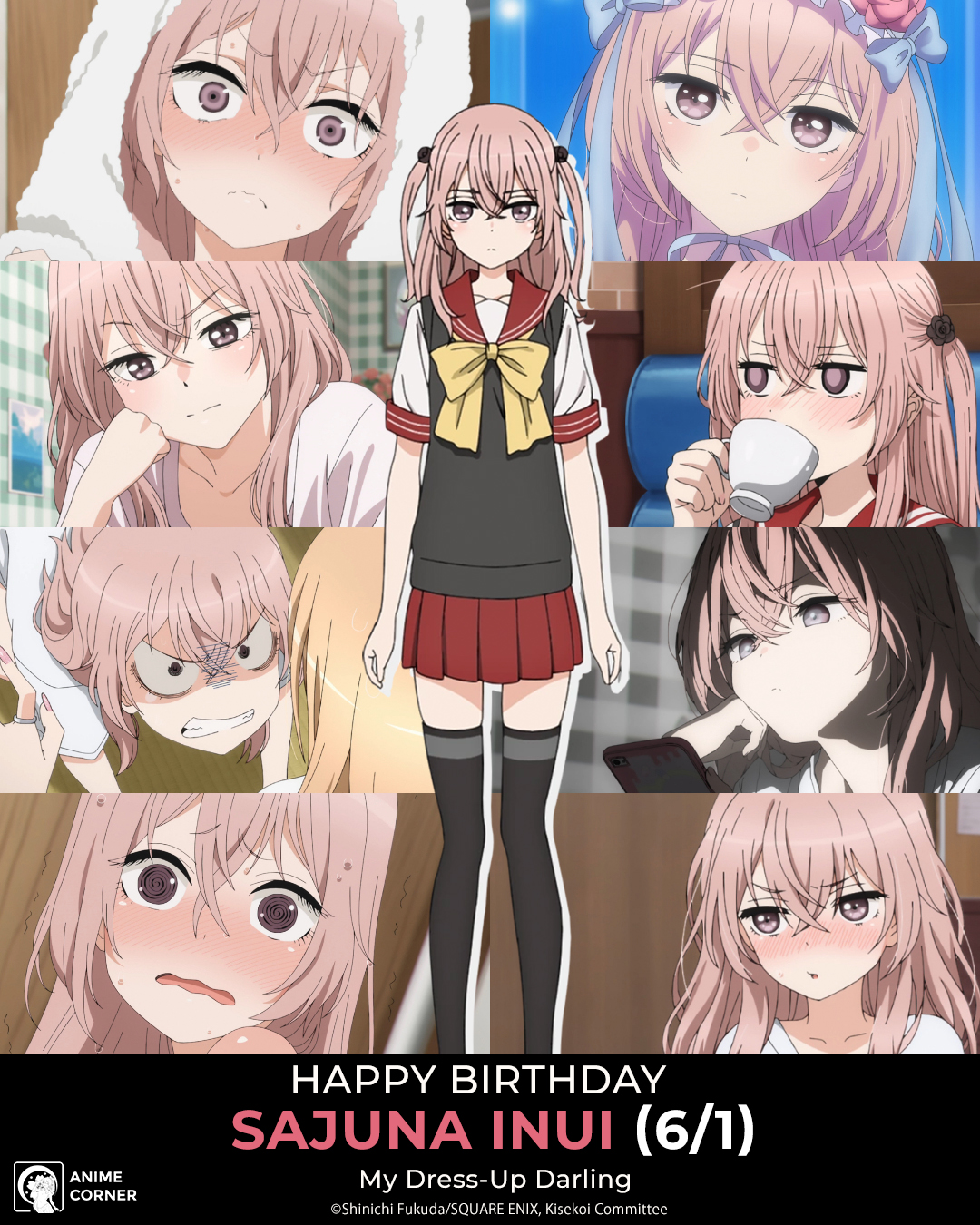 my dress up darling birthdays Anime Corner on X: 