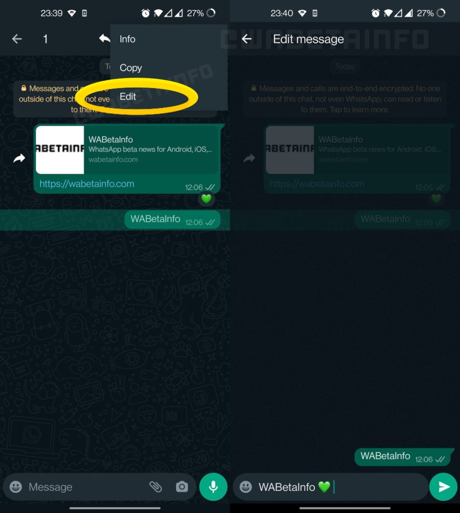 TechTipster_'s tweet photo. WhatsApp is now working on expanding their messaging features with the ability to edit text messages that have been sent.
#WhatsApp #editMessage https://t.co/3gQcvkTfEW