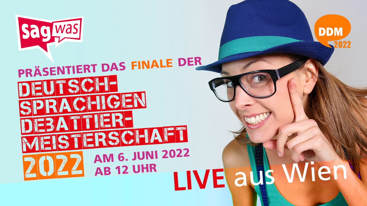 Pfingsmontag ist es wieder soweit: Das Finale der #DDM22 live aus Wien im #Livestream auf #sagwas! Nicht verpassen - es lohnt sich! 👍 sagwas.net