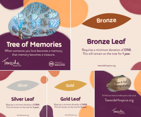 Hillstreetshop's tweet photo. When someone you love becomes a memory, that memory becomes a treasure 💜
You can now honour a loved one with the @teessidehospice Tree of Memories 🌳
Find out more at https://t.co/BHHweQi32m
#teessidehospice #charity #middlesbrough #community #treeofmemories #teamteesside https://t.co/he2NbpSOvH