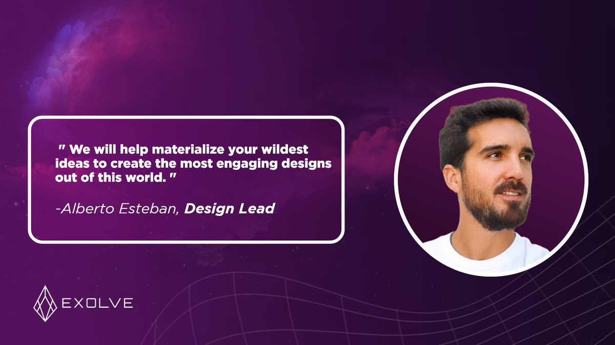 Get to know Alberto, the Lead Designer of Exolve!👋

He believes that the blockchain needs more designers and dreamers to create designs that truly differ from conventional architecture! In the end the #metaverse has no boundaries!

#blockchaintechnology #blockchain #design