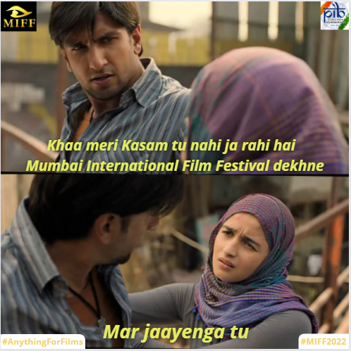 #FilmsKeLiyeKuchBhi 
#MIFF2022

Those who can do #AnythingForFilms be like...

@Films_Division @PIBHindi @PIB_India