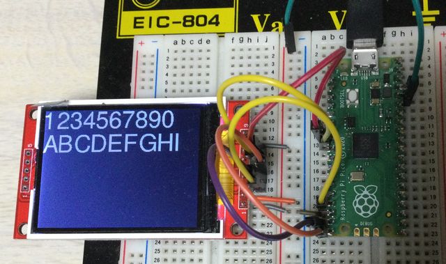 ja2nkd's tweet image. #raspberry_pi_pico #Micropython
大きなフォントできた。
