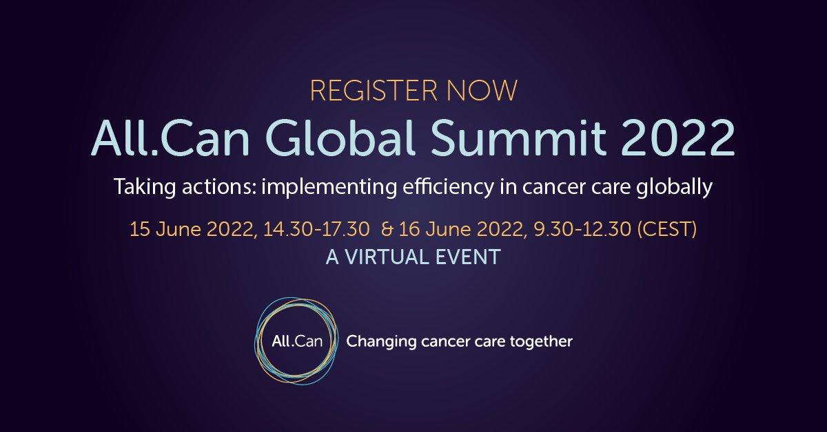 This year #EWAC22 has dedicated days on each aspect of the cancer care continuum.
#AllCanGlobalSummit's 26 speakers will also have the full patient journey in mind when discussing actionable steps to #ImplementEfficiencyInCancerCare
You can still register bit.ly/3MLxfmN