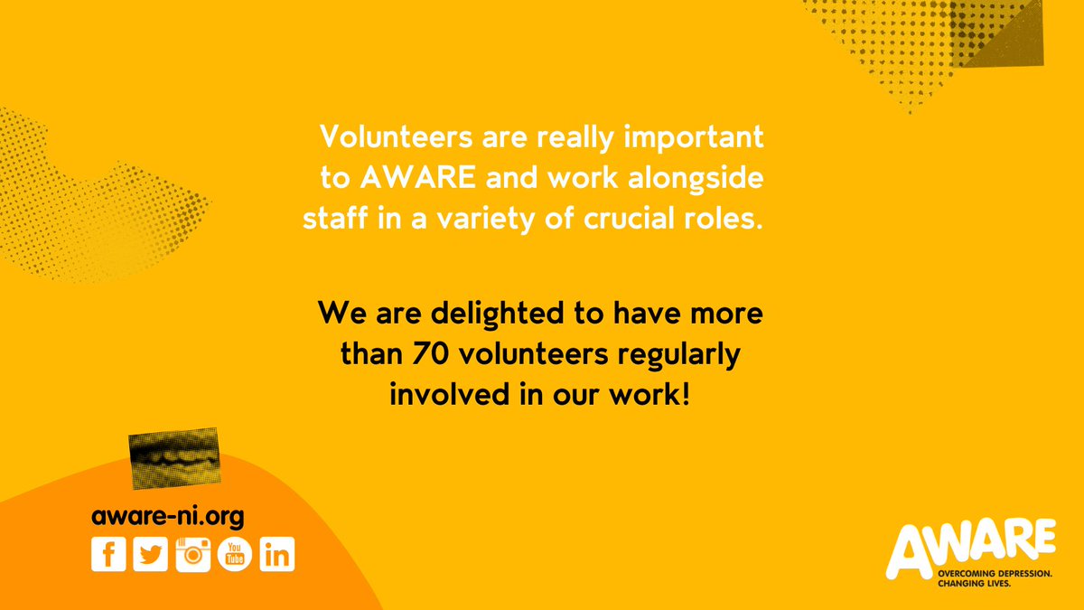 AWARENI's tweet photo. Today is the start of #VolunteersWeek!

We are excited to share some of our AWARE volunteers' stories over the next week, and highlight some of the opportunities for how to get involved 💛

Watch this space 👀

#VolunteersWeek2022 https://t.co/kBP9EiANFw