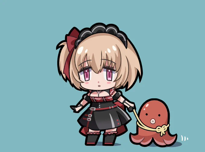 ライプツィヒがタコさんウィンナーの散歩をしています

#アズールレーン 