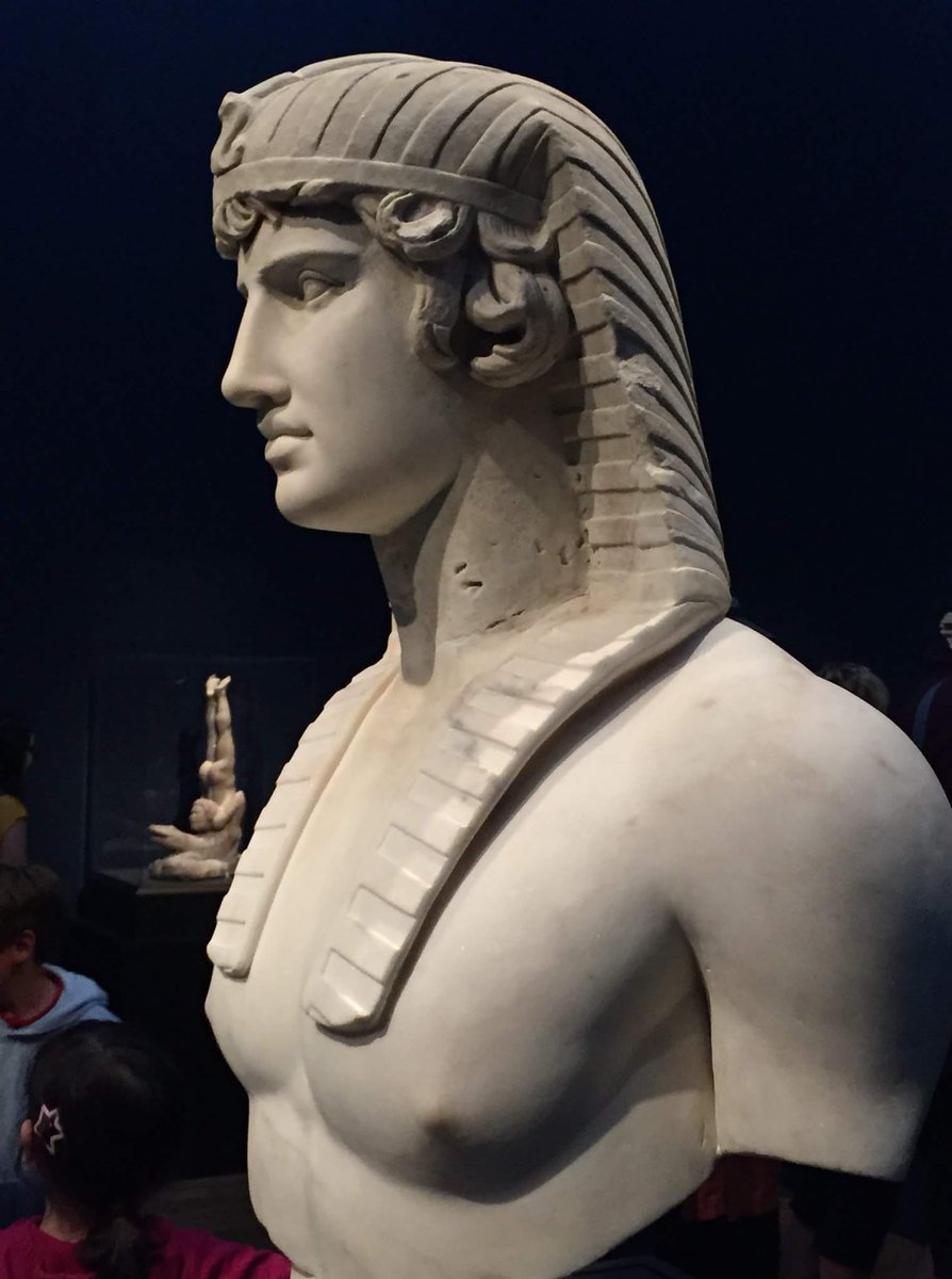 antinousgaygod's tweet photo. 🪷 #Antinous in LA! In the spotlight at @GettyMuseum #BeyondTheNile exhibition in 2018. #Antinoos/#Osiris bust from @MuseeLouvre among 200 objects showed how Egyptian art influenced Greek/Roman art. Photos by #RickThompson. More images: https://t.co/vDT6Tb74F2 🪷 https://t.co/9KeYSLQPu7
