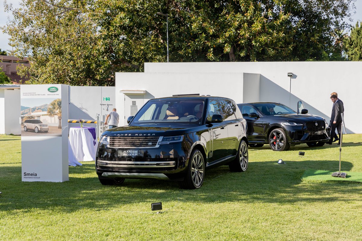 UKinMorocco's tweet photo. The New Range Rover and The Jaguar F-PACE SVR cars were the perfect choice to create additional joyful ambiance during our #Queen's Birthday 🎂 and #PlatinumJubilee celebration
Thank you @LandRoverMar #SMEIA for bringing these 🚘 for our guests to enjoy and experience! https://t.co/Dwy21YhZBf