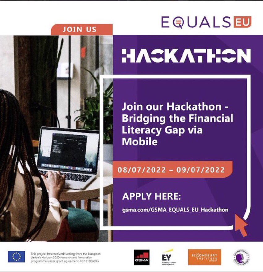 GEWUK's tweet photo. #GENUK is happy to share - GSMA and @Equals_EU are offering enrolment onto a six-month virtual business development mentorship programme and four free passes to MWC Barcelona 2023 for the winners of @Equals_EU Hackathon.
Apply here! https://t.co/qdMaTZROtg #EqualsEUHackathons https://t.co/00OPYCUP8A