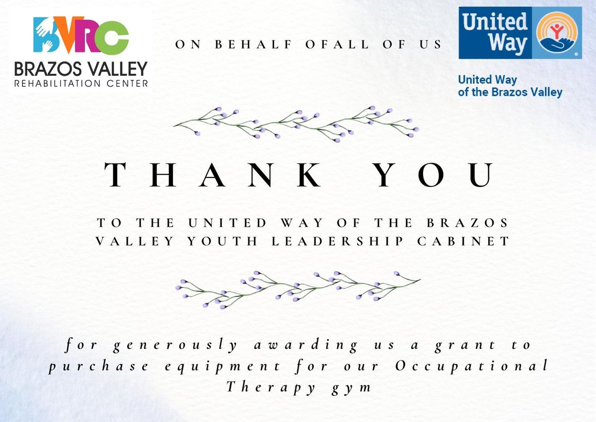 June 2022 Newsletter - mailchi.mp/8b332e3bc8e0/j… Exciting grant news for our Occupational Therapy department, employment opportunities and much more! #UWBV #YLC #strongertogether #joinourteam