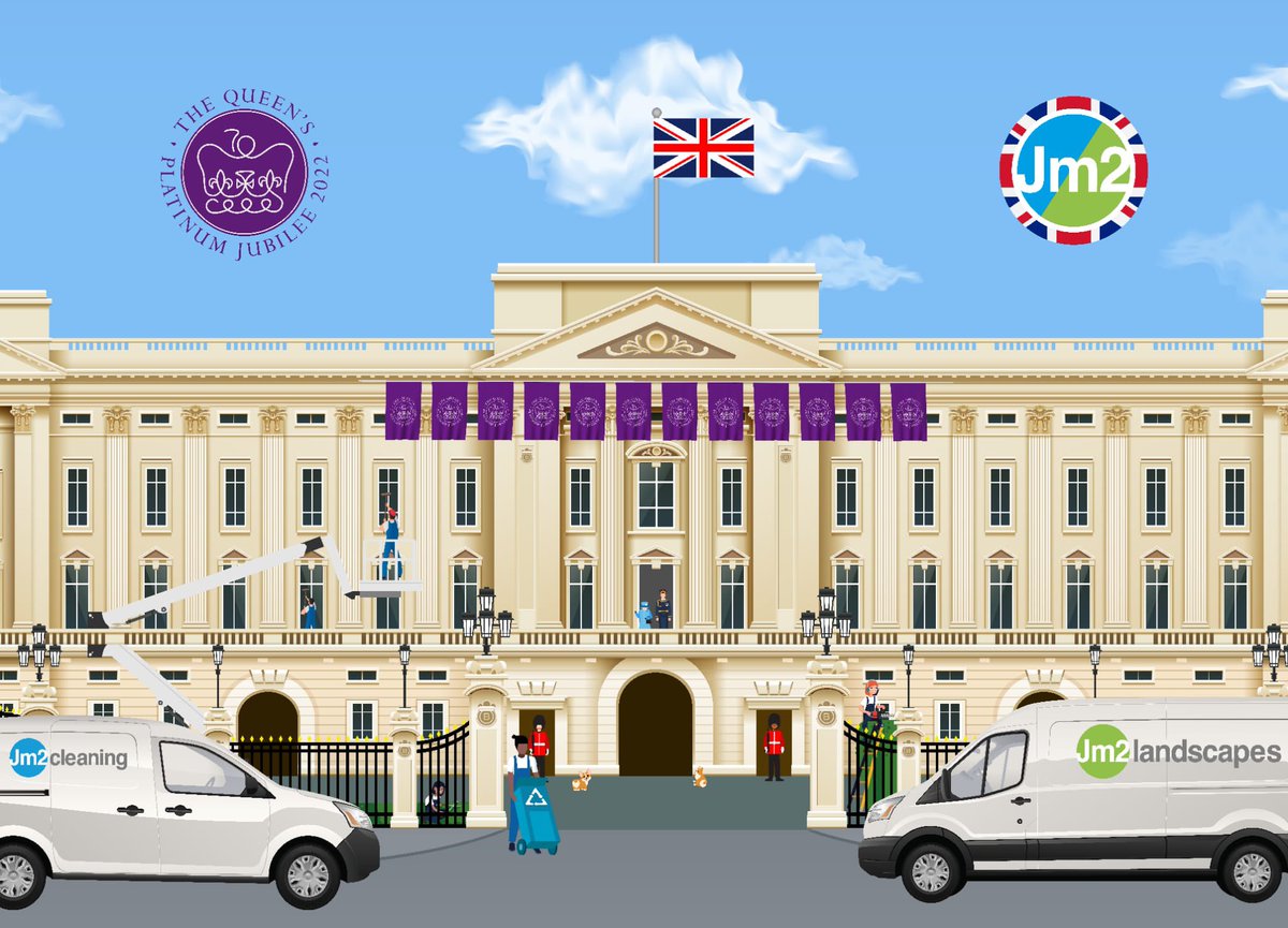 Team Jm2 getting the palace palace ready for her Majesty’s 70th Jubilee celebrations🎉🎉🎉🎉🟣🟣🟣🟣

Check out our new website to see more…. 

jm2.group 

 #platinumjubilee #jubileecelebrations #jubilee2022 #teamjm2 #streetparty #jm2 #maintenance #property