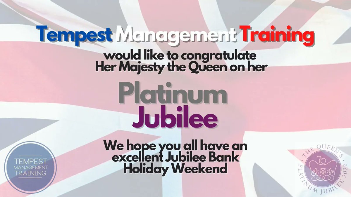 TempestTrain's tweet photo. TMT would like to offer congratulations to the Queen on her #PlatinumJubilee 70th anniversary. The Queen has ruled for longer than any other Monarch in British history, becoming a much loved and respected figure worldwide. We hope all our followers have a great bank holiday #HM70 https://t.co/jX0u663E7o