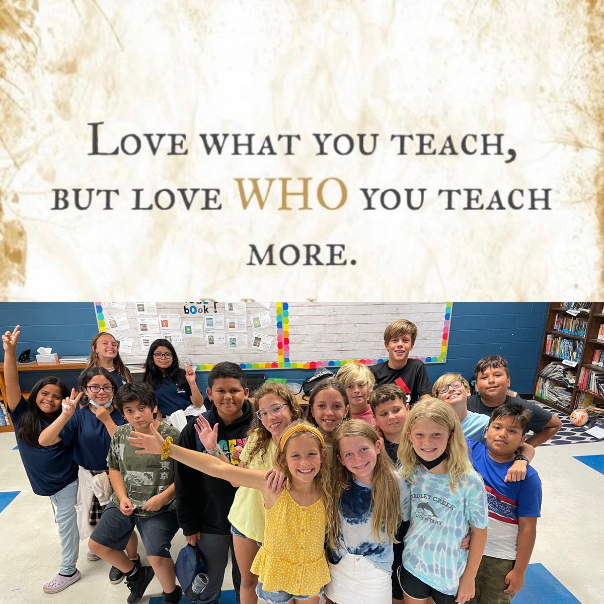 Thinking about my students this morning and then this quote popped up!  It’s weird that at the end of each year I have this sense of loss. It’s an odd feeling but real. This, I think, is why.