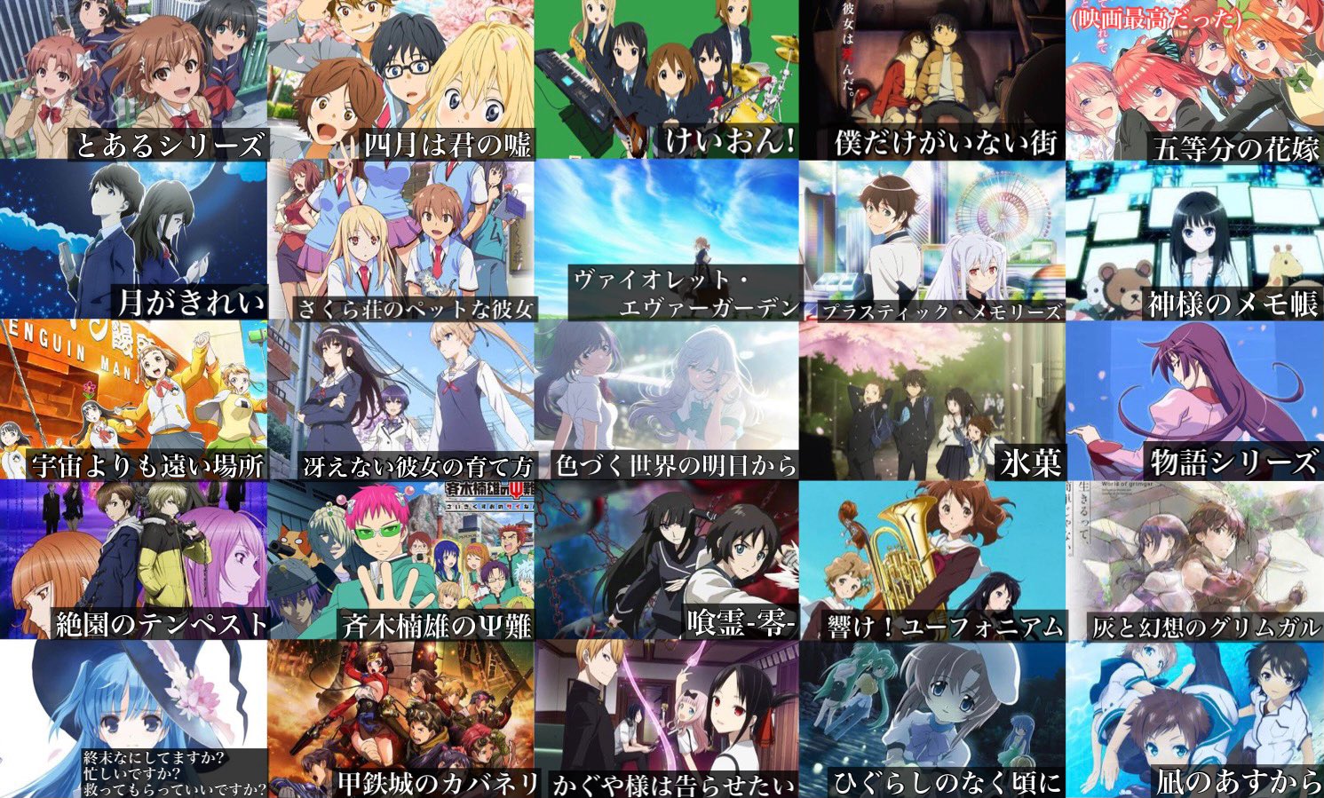 とあるん 俺が全力でオススメしたいアニメ100選 T Co Urlmpsxtt3 Twitter