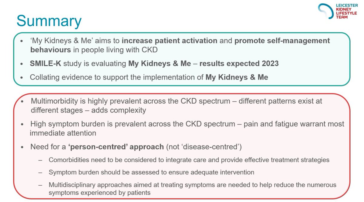 NIHR ARC East Midlands (@arc_em) on Twitter photo 💻Our second webinar on Multiple Long-term Conditions has started!
<a href="/CourtneyJLight/">Courtney Lightfoot</a> covers self-management and #multimorbidity in #CKD.
"Multimorbidity is highly prevalent across the CKD spectrum...Need for a ‘person-centred’ approach (not ‘disease-centred’)". 💻Our second webinar on Multiple Long-term Conditions has started!
<a href="/CourtneyJLight/">Courtney Lightfoot</a> covers self-management and #multimorbidity in #CKD.
"Multimorbidity is highly prevalent across the CKD spectrum...Need for a ‘person-centred’ approach (not ‘disease-centred’)".