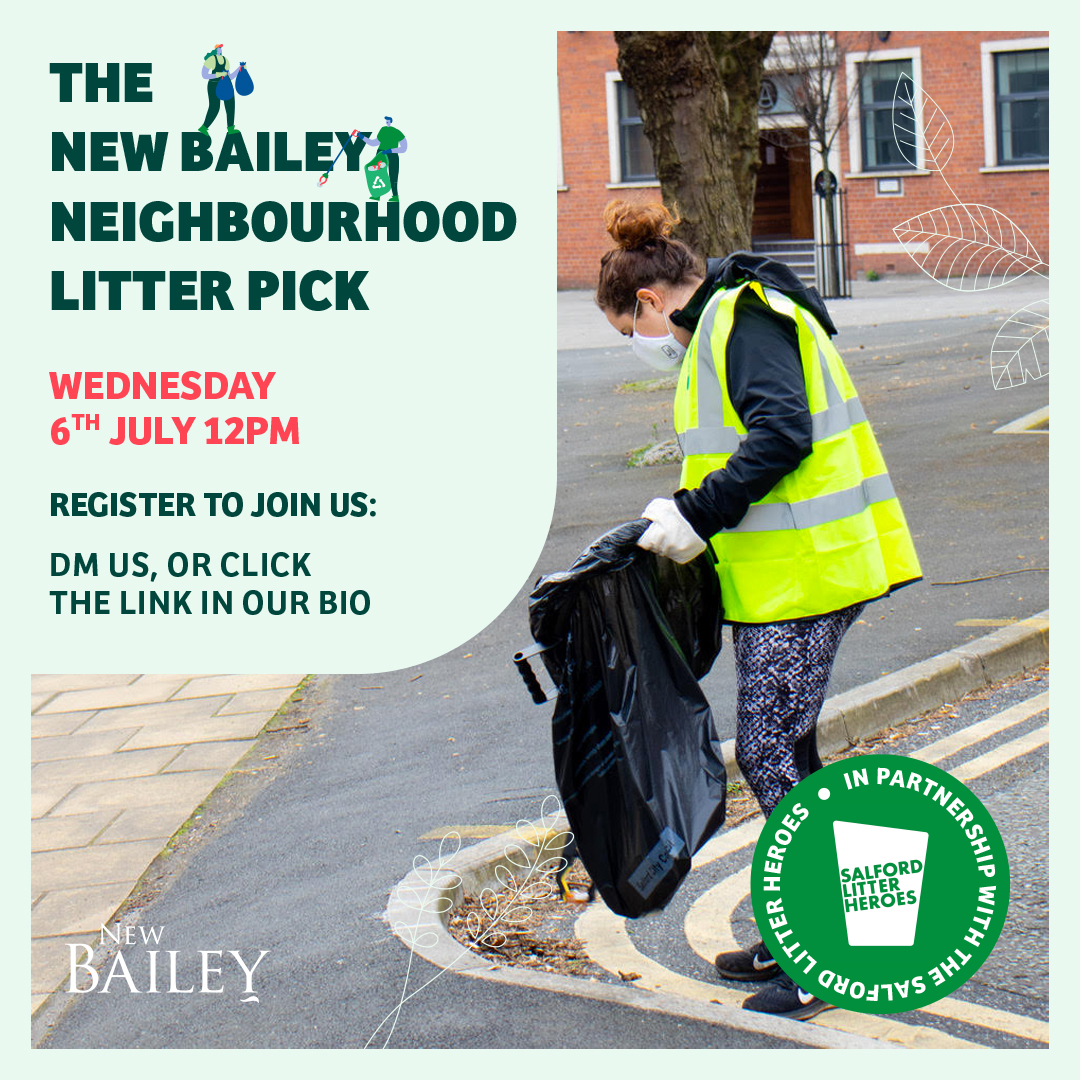 NewBaileyM3's tweet photo. ♻️SAVE THE DATE ♻️ Our next neighbourhood litter pick takes place on 6th July at 12pm. Taking approx 1hr: Hi-vis, pickers + bin bag hoops provided. DM us to register your attendance 📩
#NewBailey #KeepBritainTidy #Litterpick #SalfordLitterHeroes https://t.co/JF1ps5Ddmt