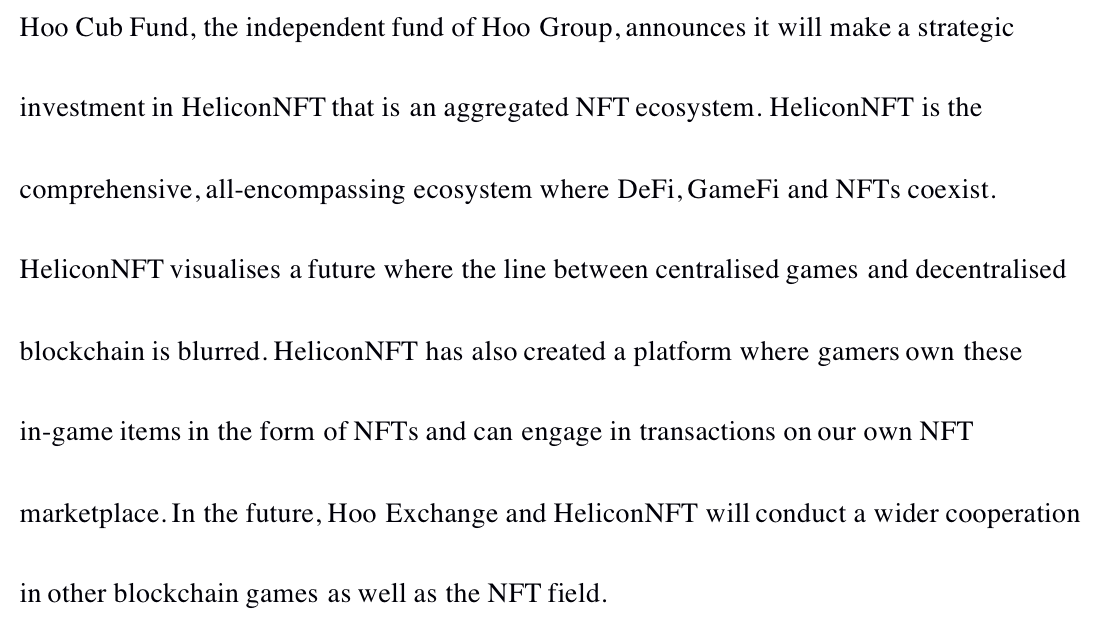 Big Welcome to our new friends <a href="/HeliconNFT/">Helicon</a> 🥳🥳
🔥Come to Hoo &amp; Get it🤑