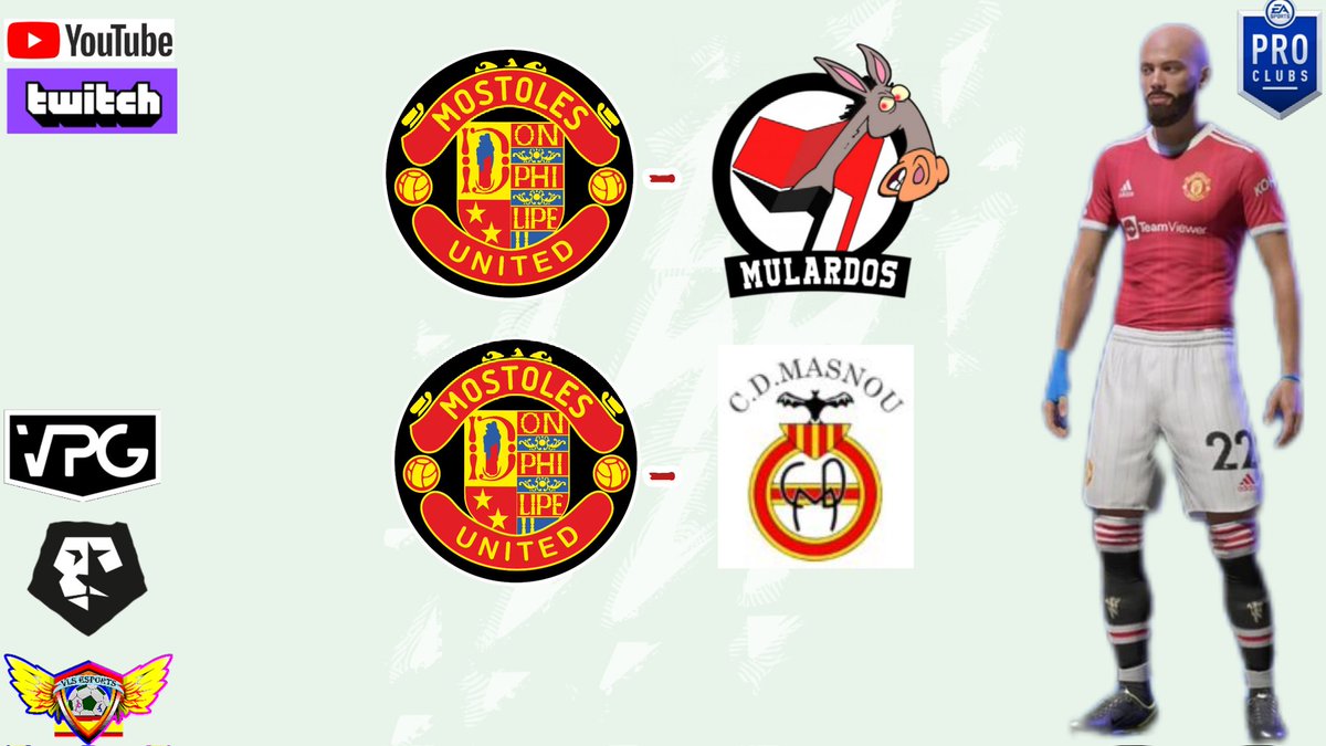 🔴 PARTIDOS DE HOY 🔴

🏆 J3️⃣2️⃣ de <a href="/VPG_Spain/">Virtual Pro Gaming España</a>
🆚️ <a href="/MULARDOS/">MULARDOS 🐴🎮⚽</a>
⏰ 23.00h 

🏆 J2️⃣1️⃣ de <a href="/VFOspain/">VFO España</a>
🆚️ <a href="/cdmasnouesports/">CD MASNOU ESPORTS</a>
⏰ 23.20h