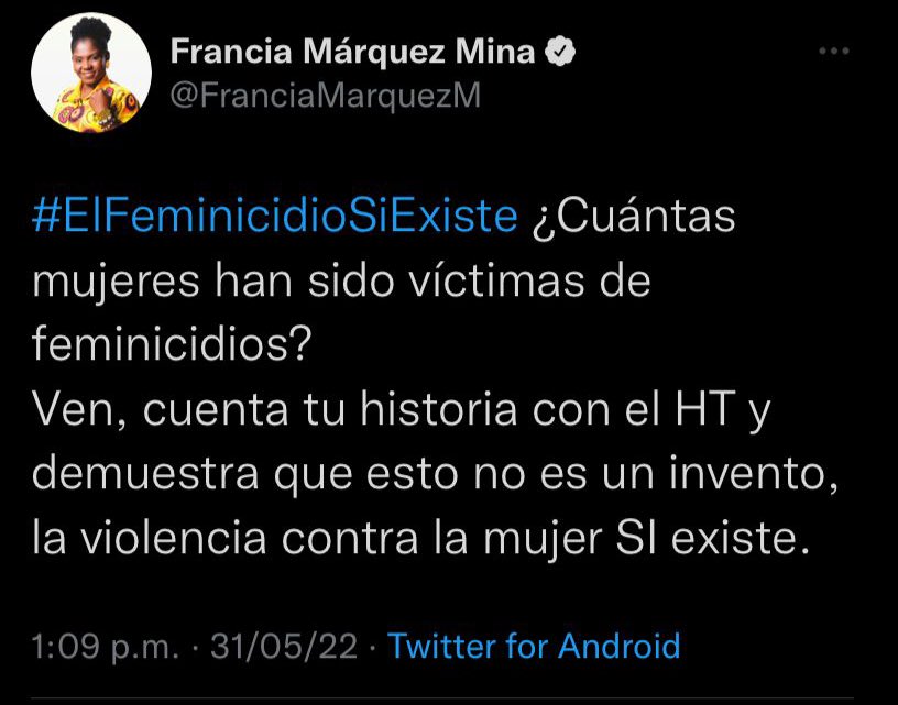 ¿Cómo puede una mujer que fue víctima de feminicidio (muerte a una mujer) contar su historia, si lamentablemente ya no está viva para contarla?