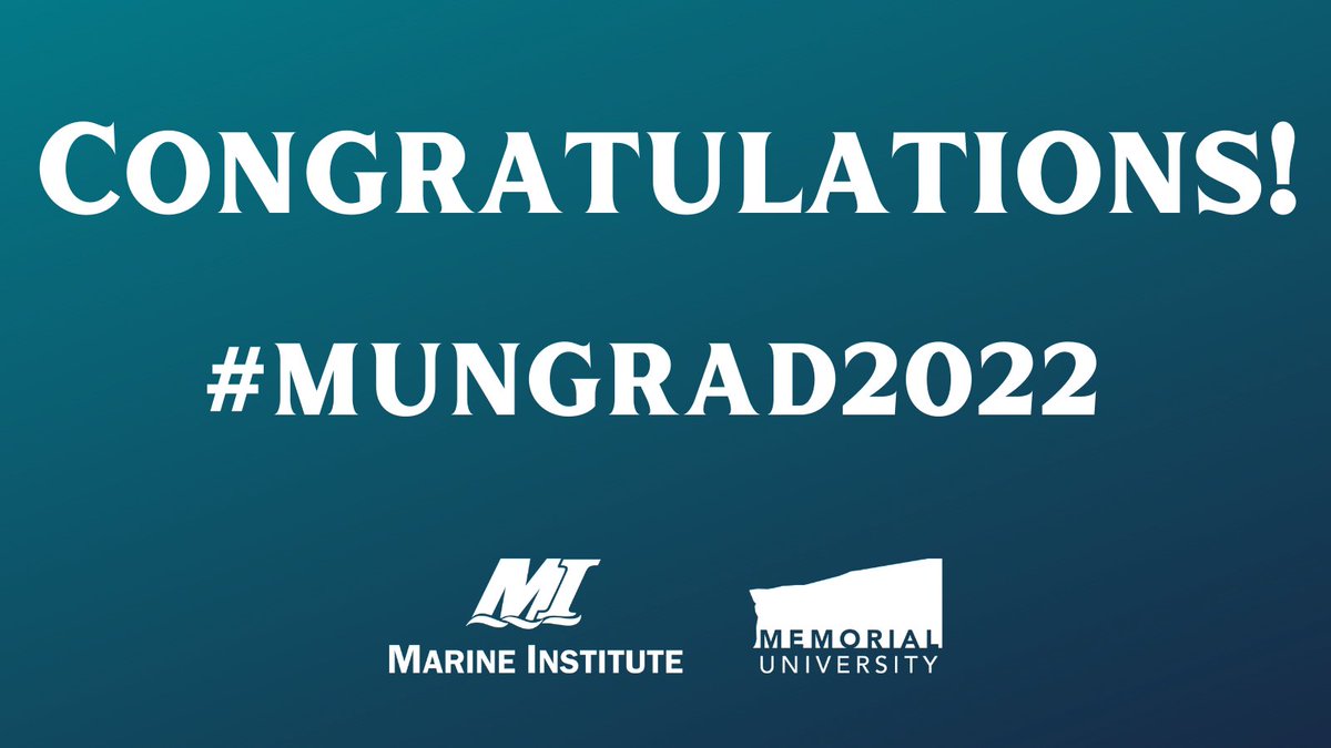 marineinstitute's tweet photo. A HUGE congratulations to all MI graduates who are crossing the @ACCStJohns stage today! We are so proud of your many accomplishments! @MemorialU #MUNgrad2022 #TheMostWonderfulTimeOfTheYear #Classof2022 #SpringConvocation https://t.co/Z6x6BQDbR5
