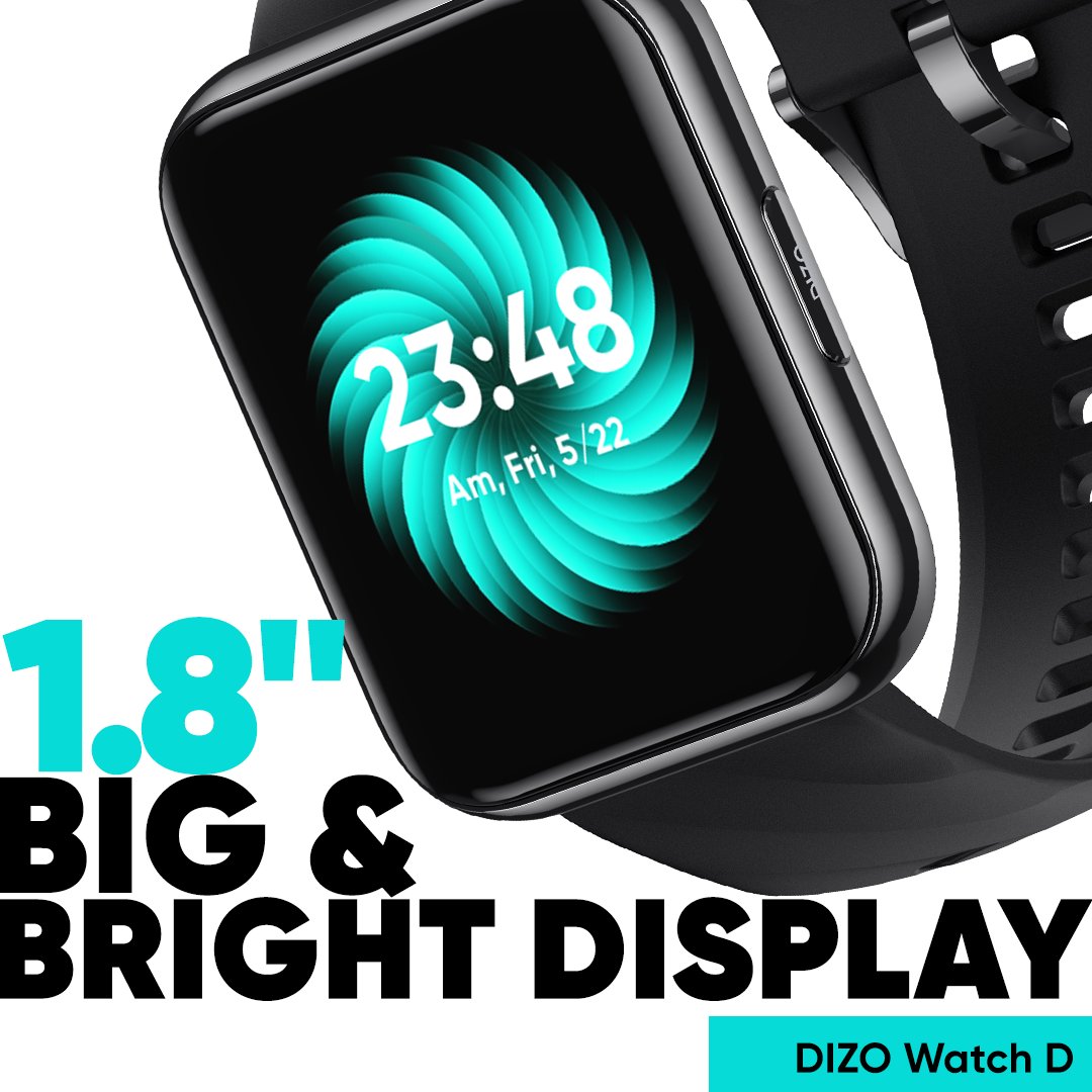 amehta121's tweet photo. @DIZOTech 👉Big 1.8" Display 👉 #BrightDisplay

Was already excited for DIZO Watch D launch

But this is even more Exciting 🥳

🎁 Biggest wish to win this fantastic #DIZOWatchD 

#TimeToGoBig #DIZO

Join in Guys 😍
@cool_bindra 
@TheDataAnalyser 
@gourav8910 
@DIZOTech 
#winwin #win https://t.co/jS2V8mUy5i