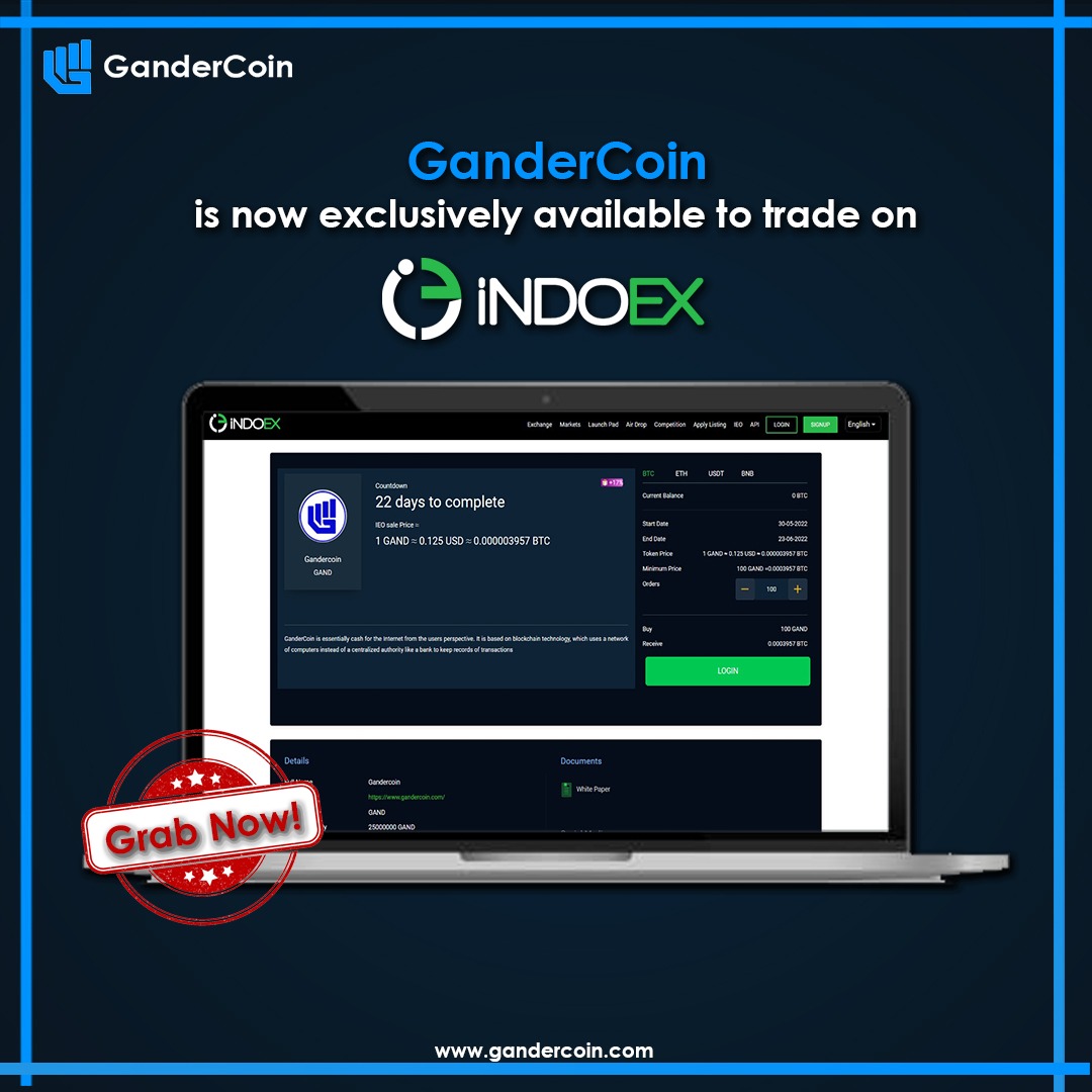 GanderCoin's tweet photo. Your ability will not help if you do not give your availabilty..#GanderCoin is now available on @Indoex_LTD too
Go and Grab the coins!
Visit iNDOEX wesbite now!
π https://t.co/NUsl8l6tVH
#crypto #investors #godigitalgetgander #indoex #indoexplore https://t.co/s1Tv0f5lGO