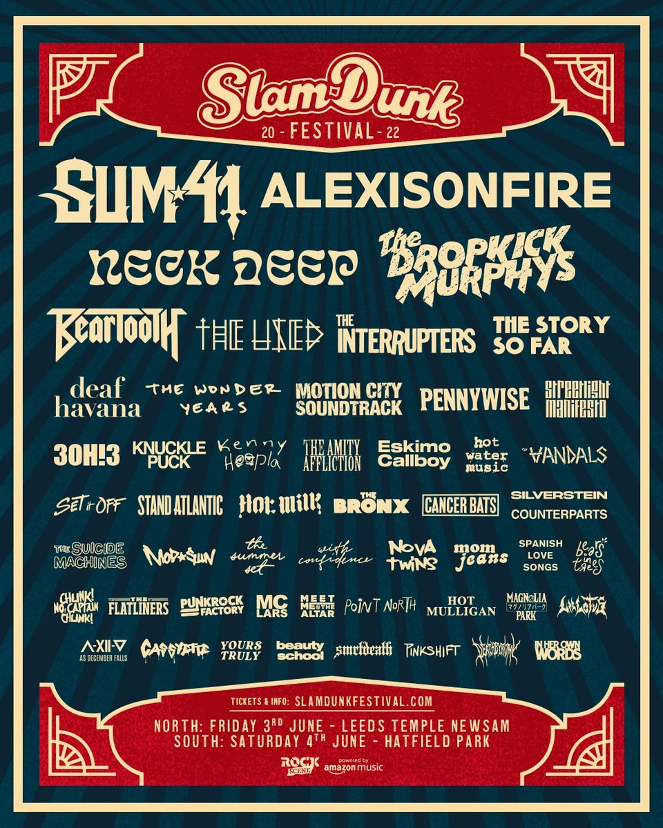 We'll be at <a href="/SlamDunkMusic/">Slam Dunk Festival</a> this weekend with <a href="/EpitaphEurope/">Epitaph Europe</a>. See you at the front for <a href="/Pennywise/">Pennywise</a> and <a href="/Interruptweets/">The Interrupters</a>!
