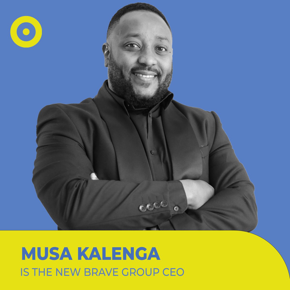 Brave Group (@bravegroupsa) on Twitter photo It brings us great pleasure to announce that <a href="/musakalenga/">Musa Kalenga</a> will now be assuming the role of Group CEO.
We trust and believe that under his leadership, the group will soar to even greater heights. Roar on proud lions #LionsOfHydePark #growth #ceo #leadership It brings us great pleasure to announce that <a href="/musakalenga/">Musa Kalenga</a> will now be assuming the role of Group CEO.
We trust and believe that under his leadership, the group will soar to even greater heights. Roar on proud lions #LionsOfHydePark #growth #ceo #leadership