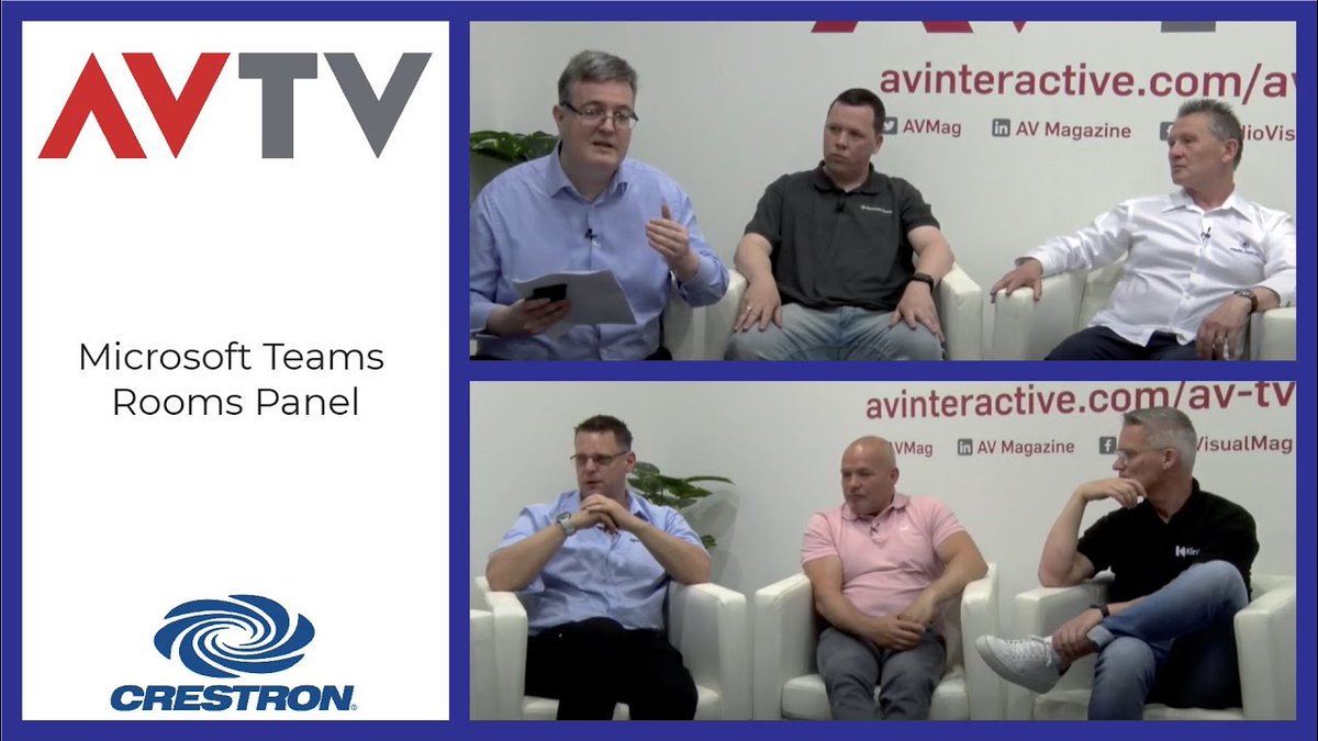 What makes for a successful Microsoft Teams Rooms project? Find out from five experts in this panel discussion filmed at ISE 2022. bit.ly/3GC8asl #avtweeps #ISE2022 @crestron @wearekinly <a href="/MicrosoftTeams/">Microsoft Teams</a> <a href="/ProjectAV_UK/">Project Audio Visual</a> <a href="/Visual_Displays/">Visual Displays</a>