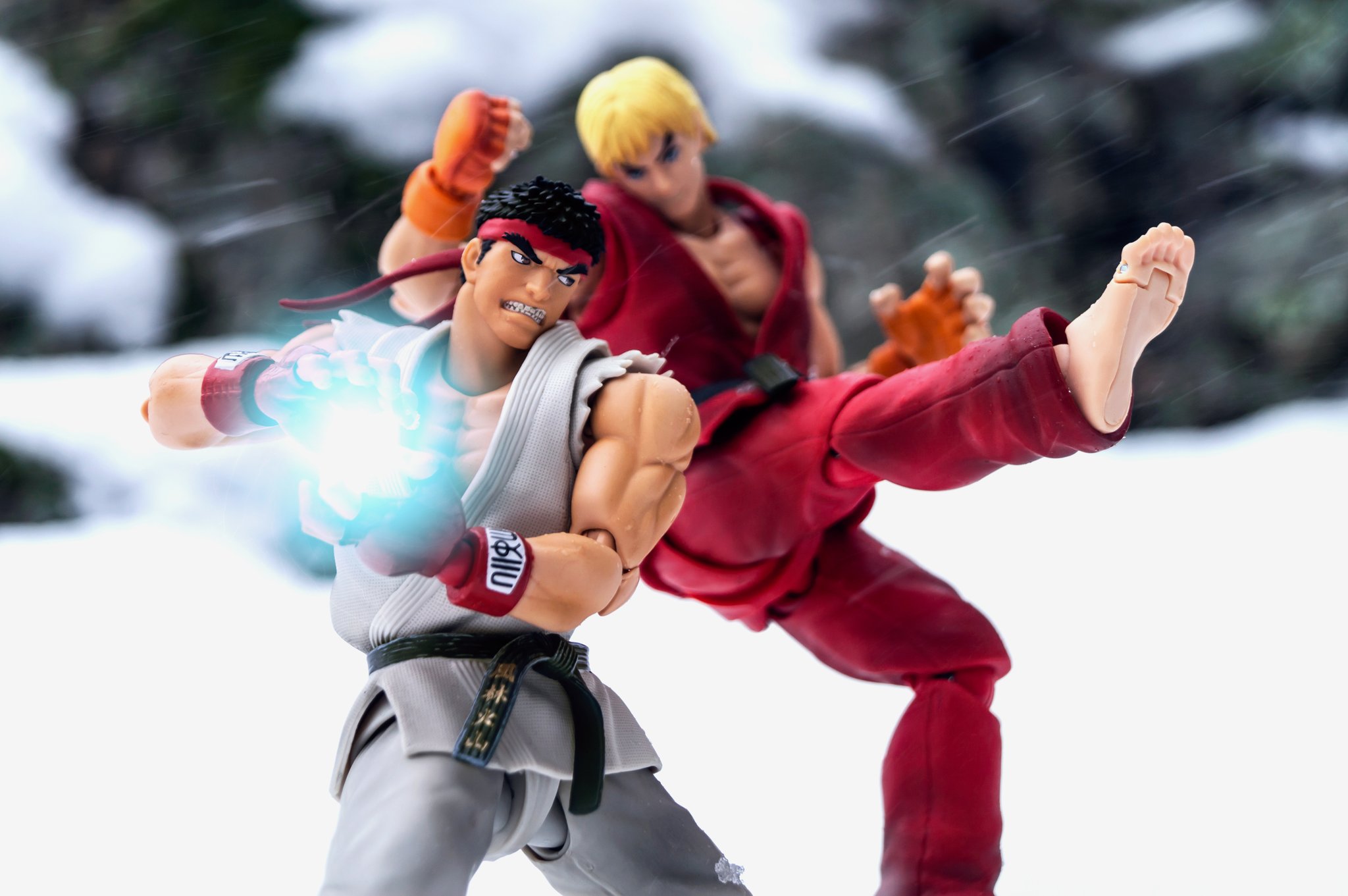 Street Fighter Ryu Ken Action Figure