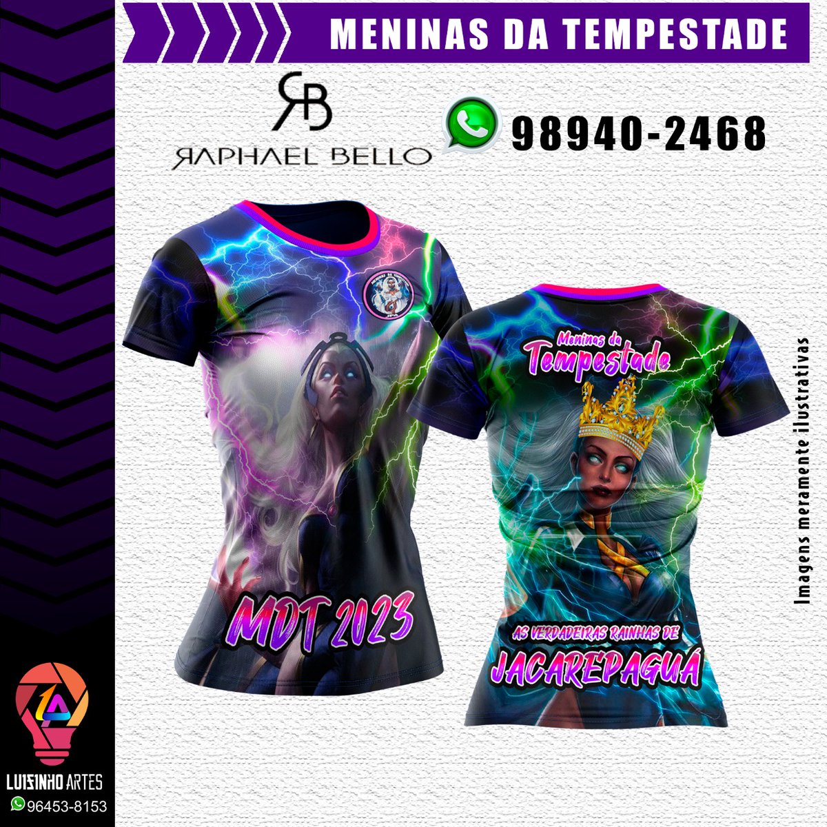 Camisa da turma <a href="/MDTEMPESTADE/">Meninas da Tempestade JPA</a> 
40 reais cada 
Pagamento tem q ser feito até o dia 5 
ZAP 97020-5828