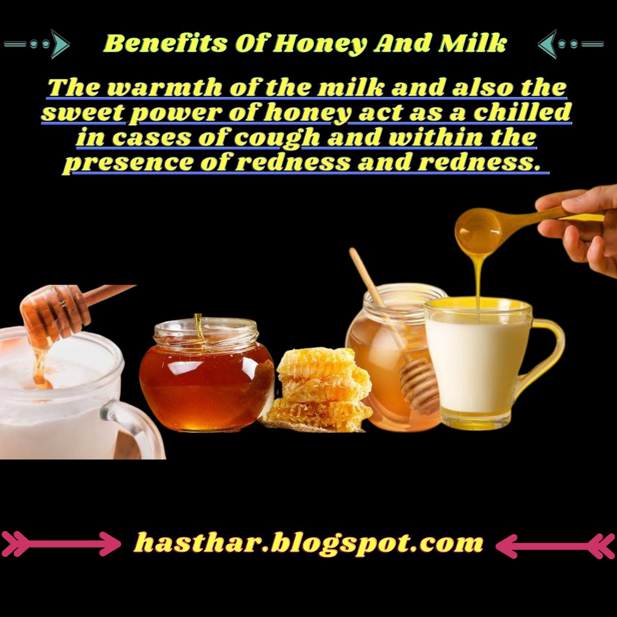 >>>If you need to know more click below<<< hasthar.blogspot.com/2022/01/benefi… #HONEY #MILK #health #healthy #HealthyEating #healthtips #healthtech #food #foodie #body #cure #USA #Canada #London #Scotland #Japan #WorldMilkDay #World #information #Tips #development #MUFC #cure #sweethome