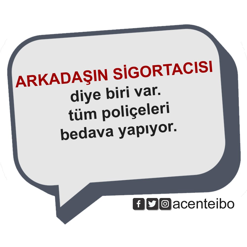 "ARKADAŞIN SİGORTACISI" diye biri var, tüm poliçeleri bedava yapıyor..

#sigorta #sigortacı #SigortaAcentesi #Acente #Acenteibo