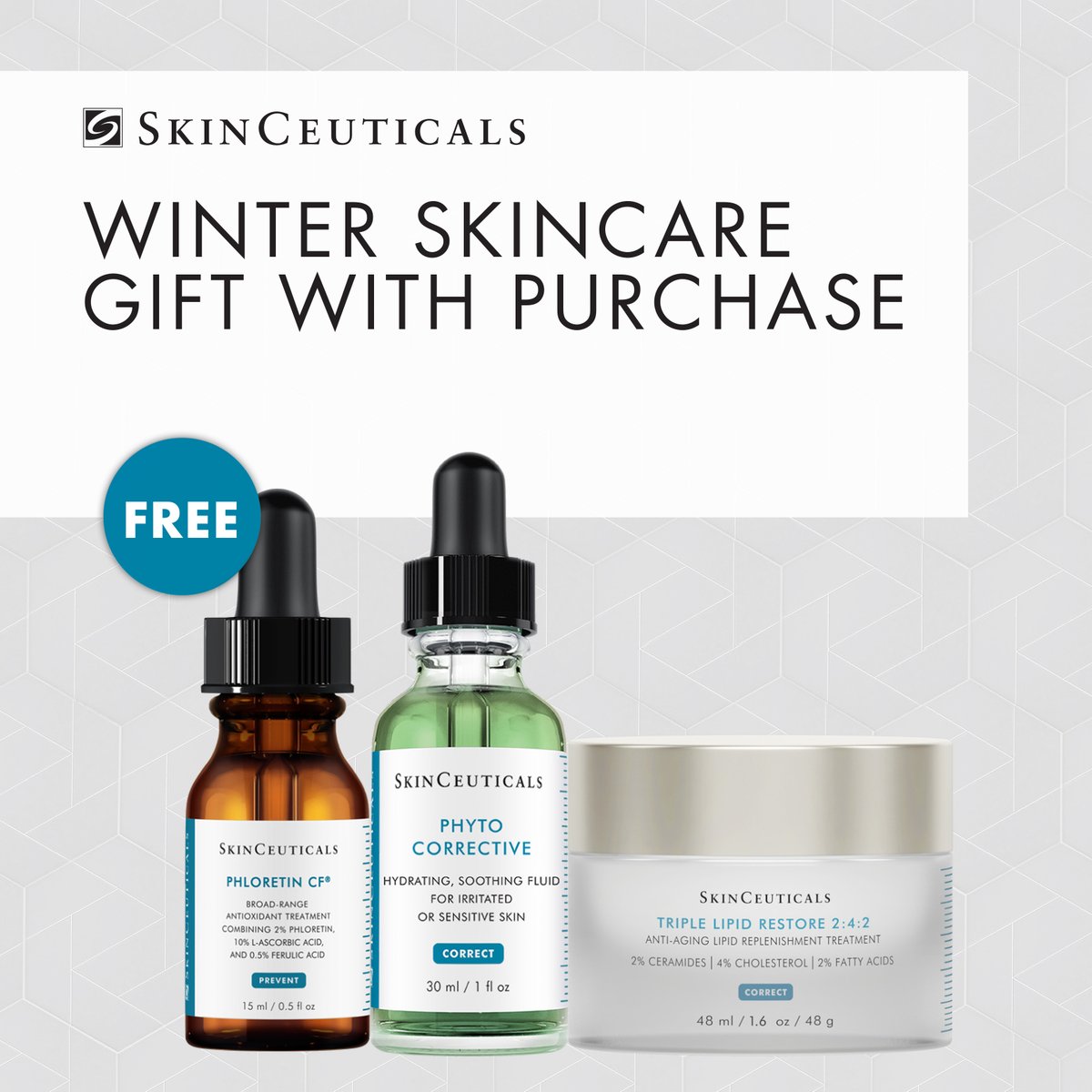SkinBodyRenewal's tweet photo. Purchase a Triple Lipid Restore Cream & Phyto-Corrective Serum & get a complimentary Phloretin CF 15ml. Promotion is available in branch or online for June https://t.co/lh0eYAGhl8
#SkinRenewalSA #SkinCeuticals #SkinCeuticalsza #JunePromotion #OnlineSkinShop #SkinShop https://t.co/vKCbd2EhlM