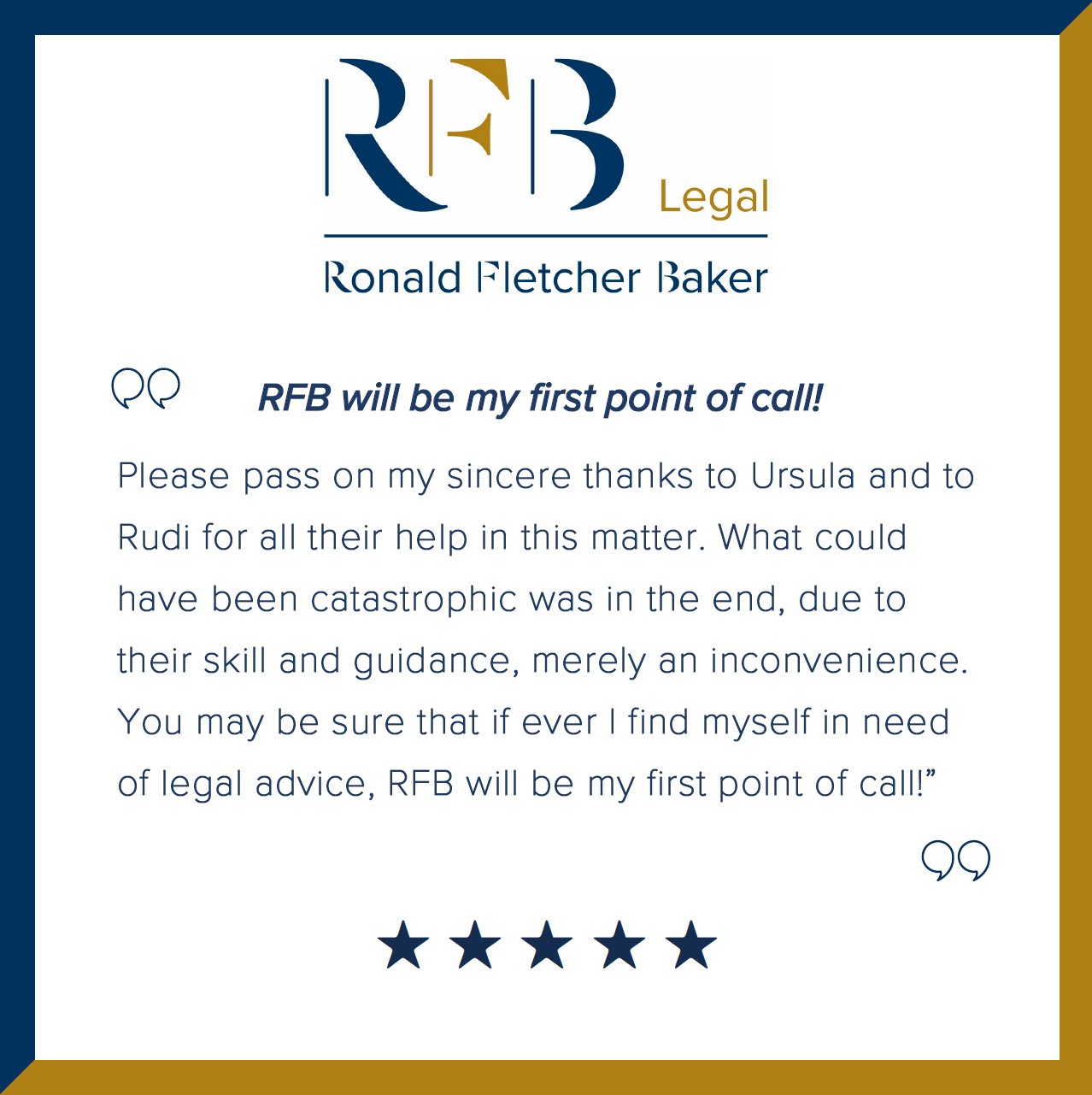 Ronald Fletcher Baker (RFBLegal) / Twitter