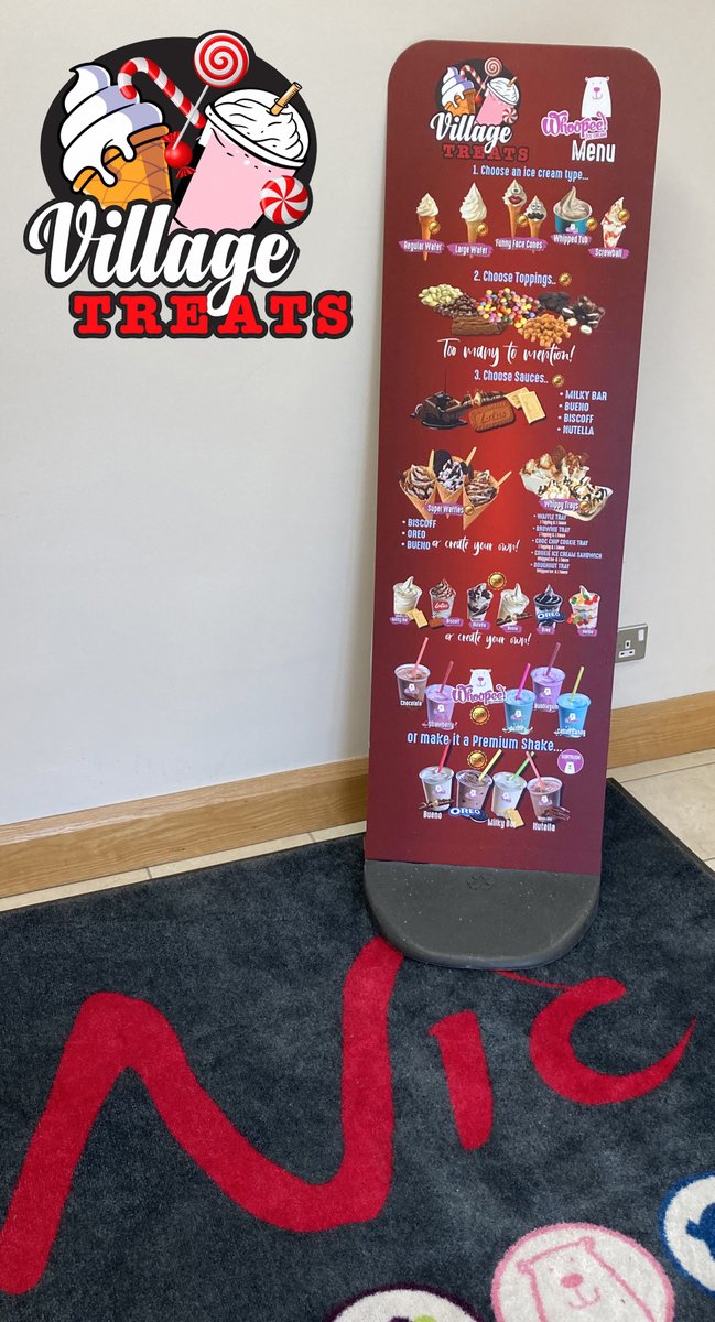 Our in-house graphics have just completed this handy new sign for a local Vivo who are vamping up their WHOOPEE Ice Cream and Shake offering in store. Good luck to them from Gortrush for the remainder of the season. #icecream #milkshake