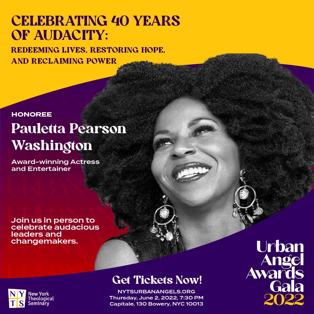 | TOMORROW | GET YOUR TICKETS NOW| Meet Honoree, Pauletta Pearson Washington, Award-winning Actress and Entertainer