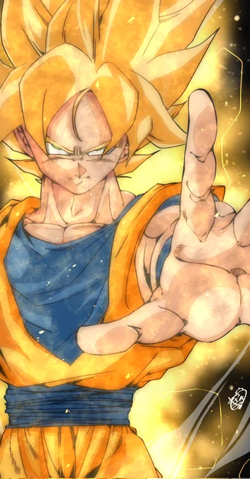 『孫悟空/超サイヤ人』
#ドラゴンボール #DragonBall 
