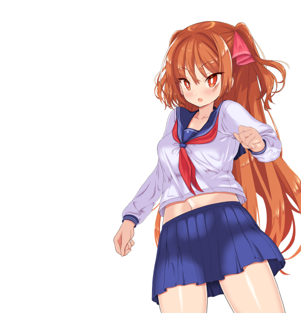 twitterでは立ち絵を出していなかったので…
#月装戦姫アオイ 