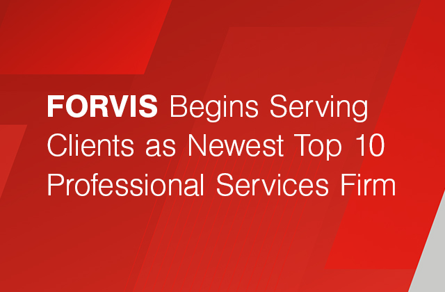 Today is a historic day as we begin serving clients as a top 10 professional services firm. Learn more from <a href="/FORVIS/">FORVIS</a> CEO Tom Watson and Chair Matt Snow: bddy.me/3zbxV0R