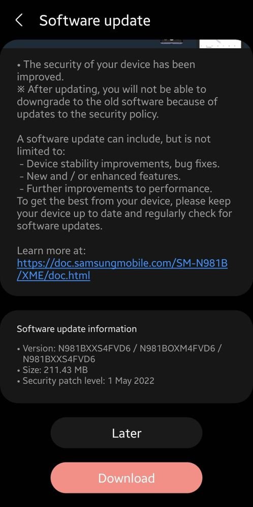 Samsung One UI Updates on Twitter: