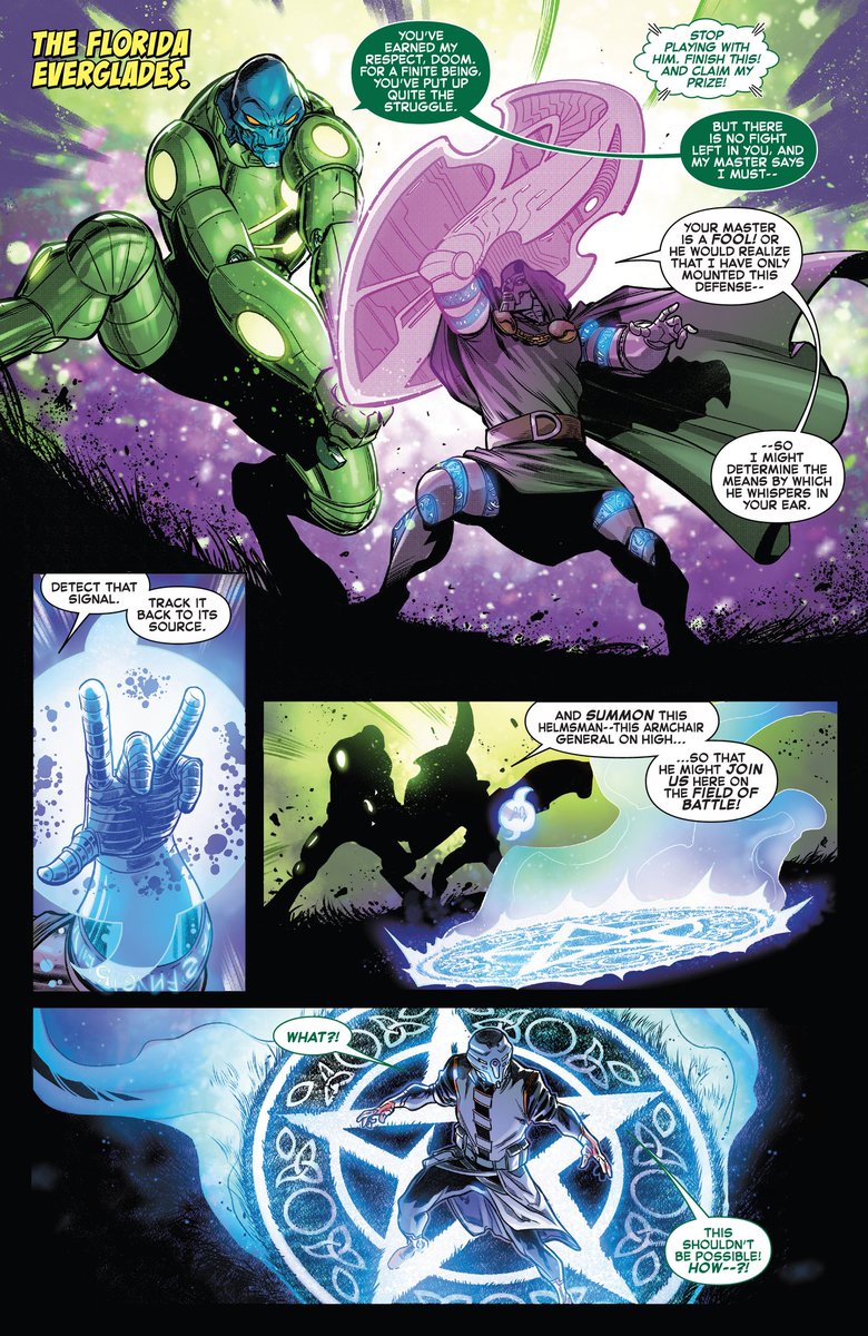 Mighty__Doom's tweet photo. "Nothing is impossible for one who has mastered both Science and Sorcery"

Boring issue but it's good to see Doctor Doom in action again.

#DoctorDoom #DrDoom #FantasticFour #ReckoningWar https://t.co/YSsRyF2EK5