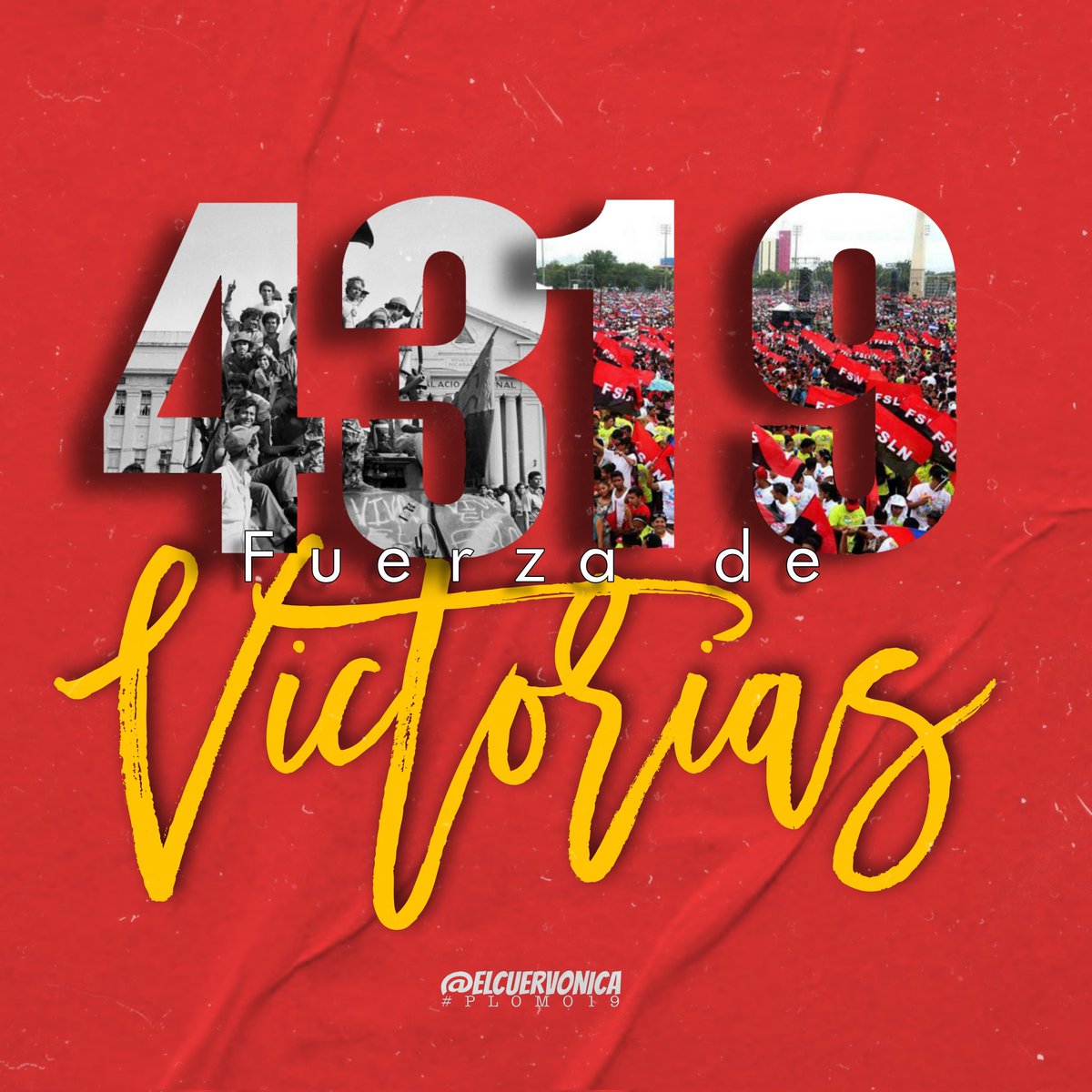 🔥 Recuerden mis hermanos, ya arrancamos el calentamiento para la jornada 43/19, 43 años de victorias del pueblo nicaragüense.

📝 La etiqueta en todas las redes es #4319FuerzaDeVictorias.

#Nicaragua